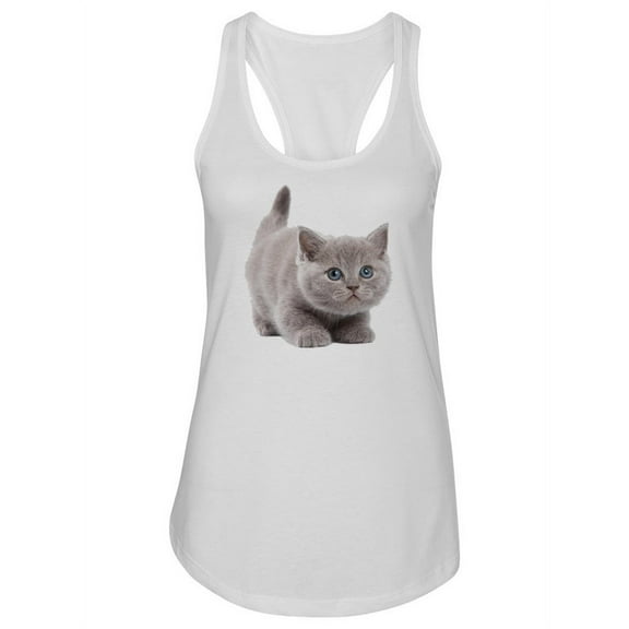Cute British Kitten. Tank Women -Image by Shutterstock, Female x-Small