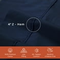 thumbnail image 4 of Loomsnest 4 Piece Full Size Bed Sheets Set, Cool & Crisp Percale, 100% Cotton Sheets, Deep Pockets, Navy, 4 of 9