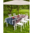 thumbnail image 4 of Fsddascl 4th of July Outdoor Tablecloth - 60x120 Inch Rectangle Dining Table Cover, Forest Independence Day USA Flag Waterproof Outdoor Table Cloth with Umbrella Hole & Zipper for Picnic/Patio/Party, 4 of 7