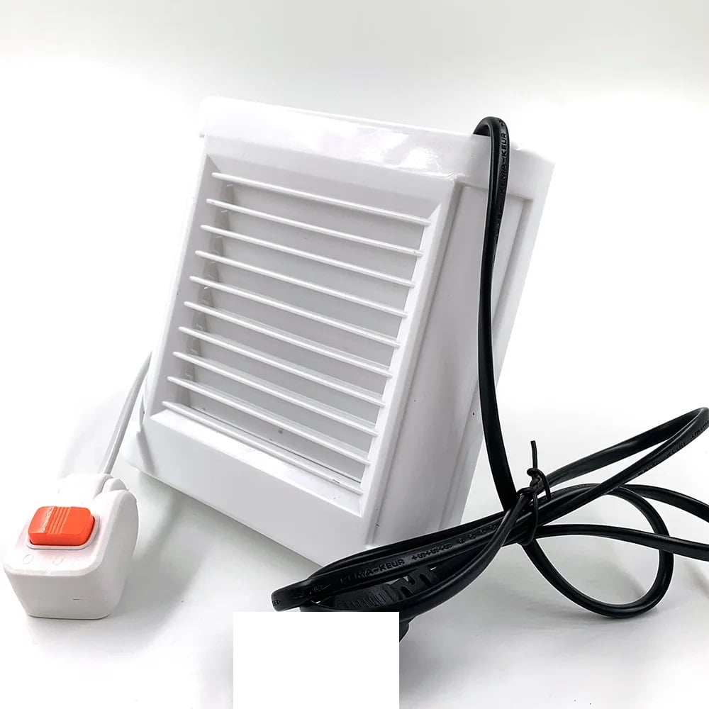 4 Inch 6 Inch Mute Bathroom Extractor Exhaust Fan Kitchen Toilet Wall Window Ventilation Fans With Power Cable ,Easy Installation