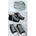 thumbnail image 4 of Santimon Glitter Sequin Shoelace Stylish Flat Shoe Lace For Sneakers/ Board Shoes/ Boots/ Canvas Sneakers 31" Silver, 4 of 8