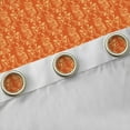thumbnail image 4 of Feelyou Snake Curtains Pack of 2 (52x84 Each), Orange Damask Flower Window Curtains, 4 of 6