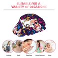 thumbnail image 6 of KLL Llama Alpaca Pattern Shower Cap & Bath Cap for Women,Reversible Oversized Waterproof Shower Caps for all Hair Lengths,Elastic Reusable Bathing Hair Cap, 6 of 6