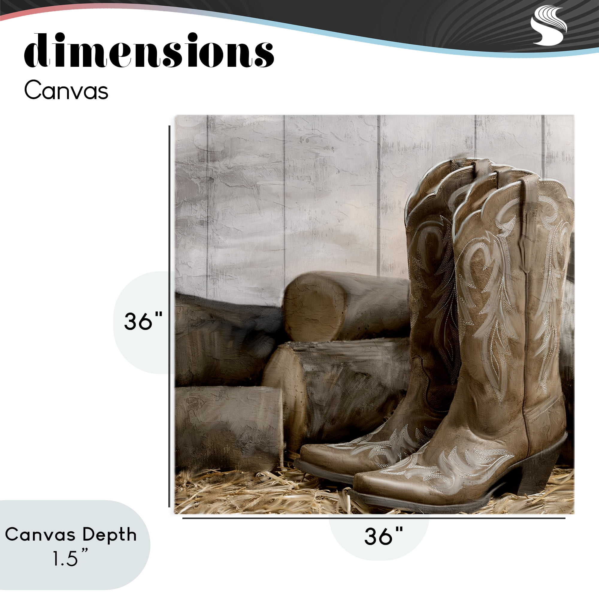 Stupell Industries Kick Off Your Boots Canvas Wall Art, design by Kim Allen