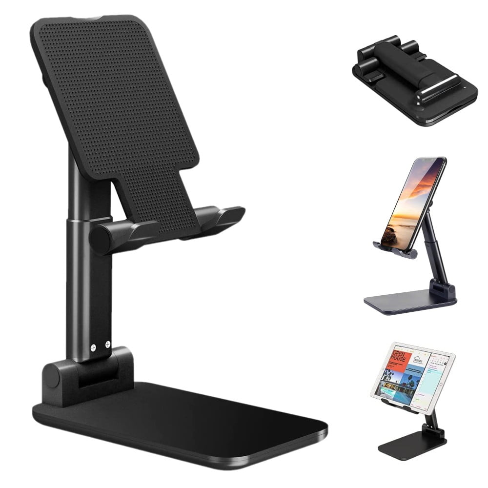 Cell Phone Stand for Desk Adjustable Mobile Phone Holder for Desktop