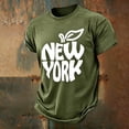 thumbnail image 4 of Tisuna Boys Summer T Shirts Kids Short Sleeve Crew Neck New York Print Tops Soft Outdoor Play T Shirts For Toddler And Tweens 2-13 Years, 4 of 5