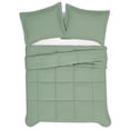 thumbnail image 5 of TRULY SOFT Garment Wash Solid Green King 3 Piece Comforter Set, Solid Color Themed, Oeko-TEX Certified Confidence, 5 of 9