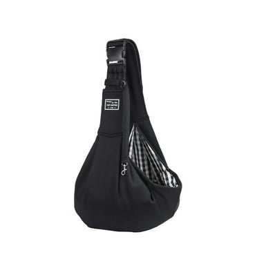 GASTROPOD Dog Carrier Sling,Large Capacity and Breathable Pet Sling,Foldable Dog Sling with Comfortable Strap,Black