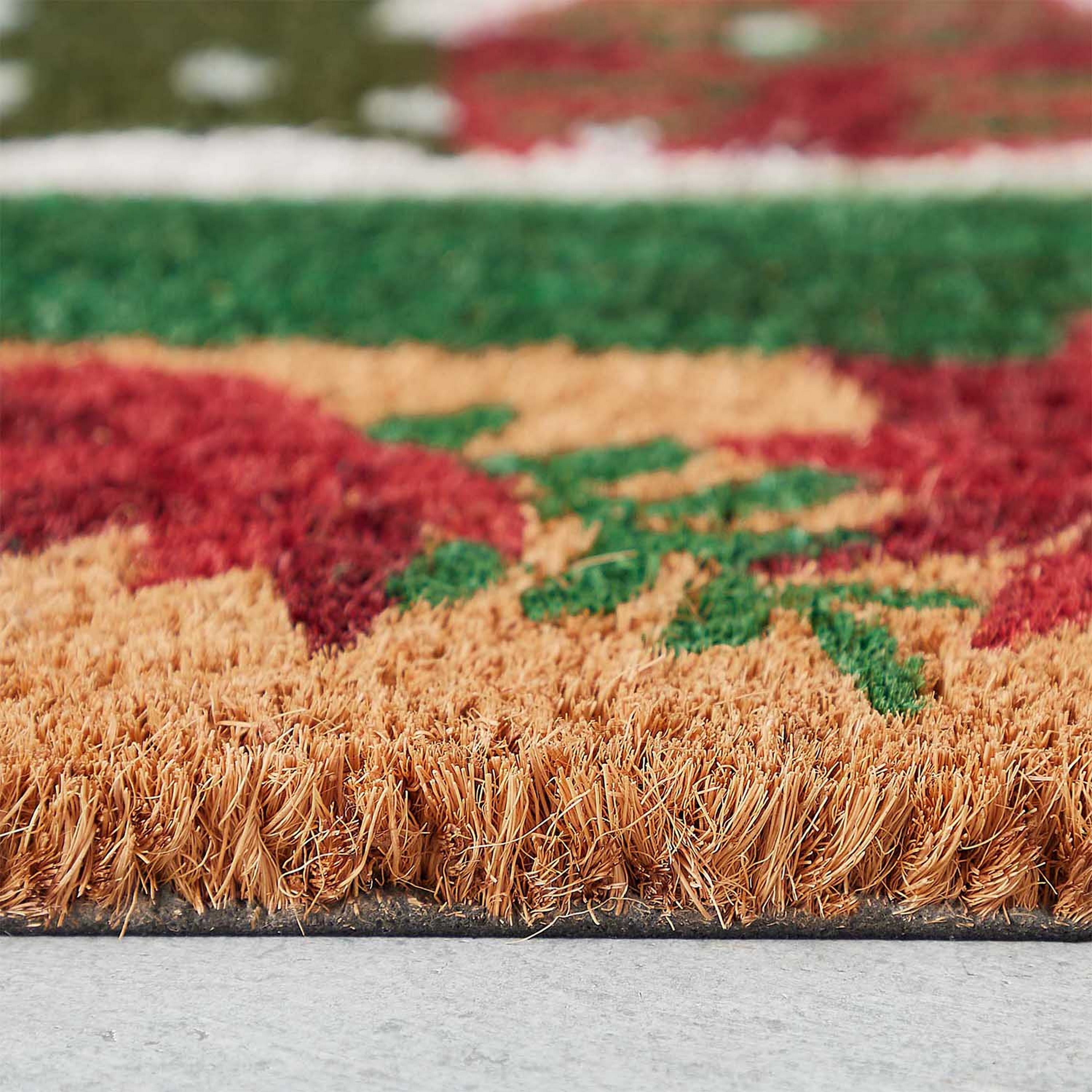 VCNY Home Snowglobe Multicolor Christmas Coir Outdoor Doormat, 18" x 30"