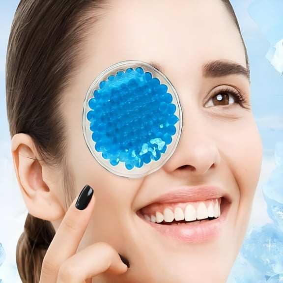 XIRQI Unisex Solid Colour Round Gel Beads Hot And Cold Ice Packs For Eye Care Face Hot Ice Packs Reusable