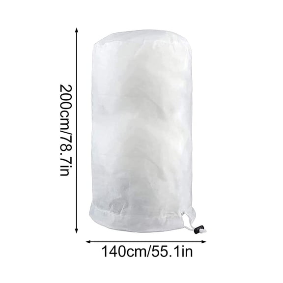 Winter Zipper Plant Covers - Warm Plant Protection Cover Bags, Frost Cloth Blanket Protecting Fruit Tree Potted Plants from Freezing Animals Eating(XL,White)