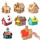 thumbnail image 2 of Children Handmade DIY Painting Biscuit House Festival Decorations Kindergarten Kids Gifts Luminous Homemade Hut Christmas Gift, 2 of 5