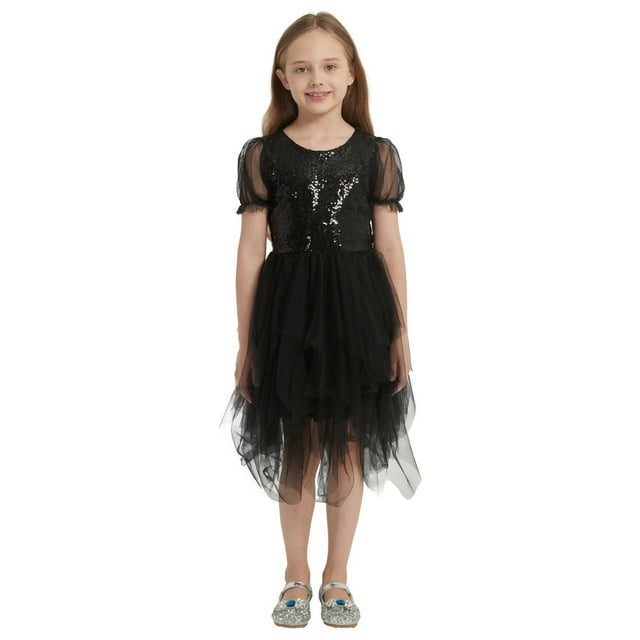 Robe Fille Robe à Volants en Tulle Robe de Printemps Fille Robe d'Anniversaire Fille Robes pour Tout-Petits 2-3 Ans Mode Filles