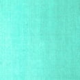 thumbnail image 1 of Ahgly Company Machine Washable Indoor Square Oriental Turquoise Blue Industrial Area Rugs, 4' Square, 1 of 4