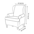 thumbnail image 2 of Rongfmy 2x Armchair Covers Anti-slip Universal Slipcover Machine Washable Dark Gray Deep Grey, 2 of 9