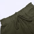 thumbnail image 7 of WAYUTE Women's Shorts Fashion Spring and Fall Solid Color High Waist Pocket Wide Leg Cargo Shorts Casual Soft Comfort Summer Dailywear, 7 of 7