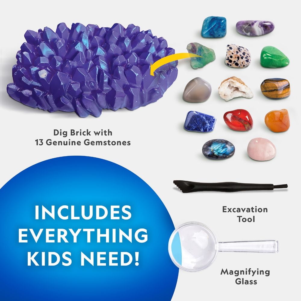 National Geographic Jumbo Gemstone Dig Kit, Gemstone Dig Kit