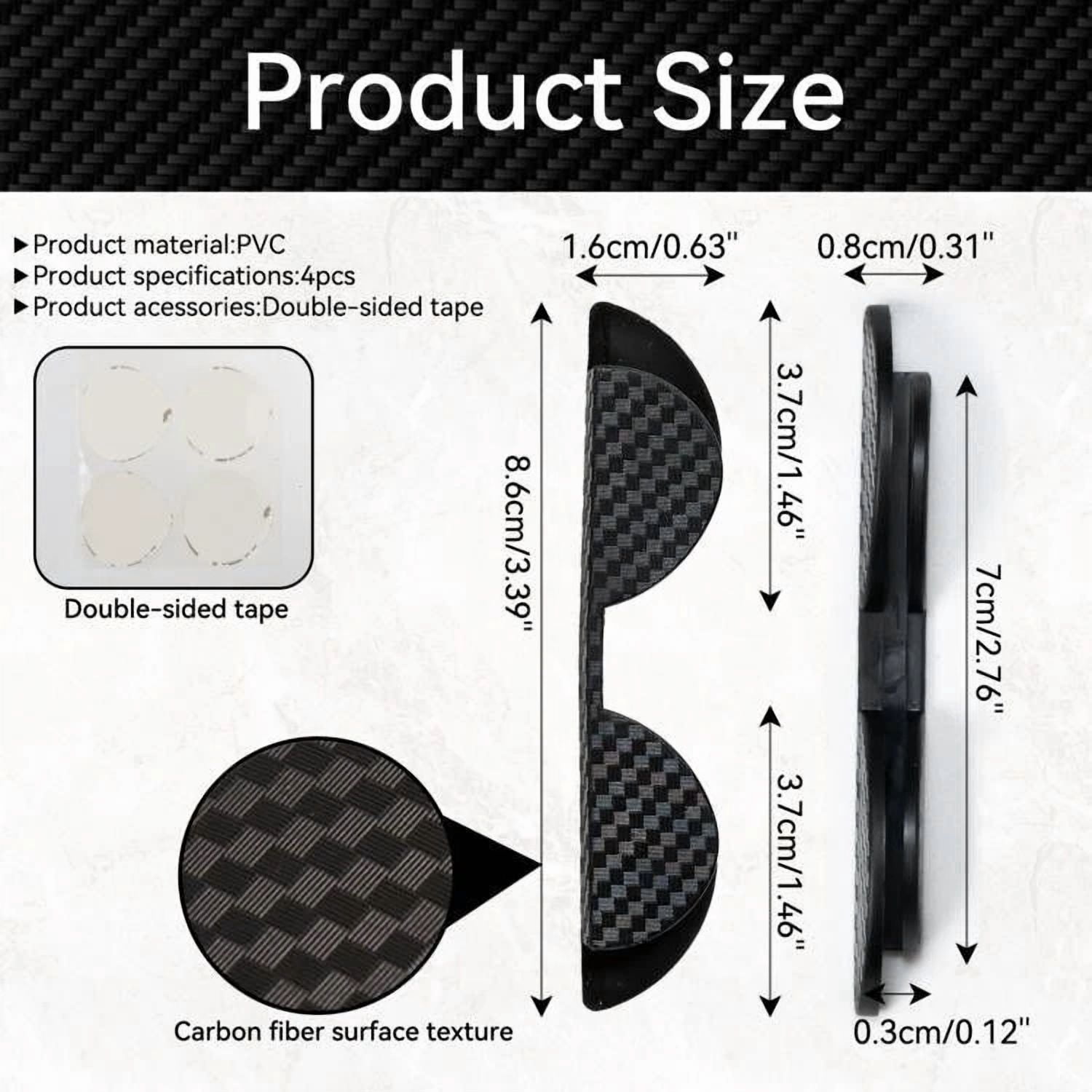 Door Edge Corner Scratch Anti-Collision Guard Protector Strip Accessories 4Pcs