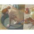 thumbnail image 2 of Degas, Edgar 32x25 White Modern Wood Framed Museum Art Print Titled - The Tub, 2 of 4