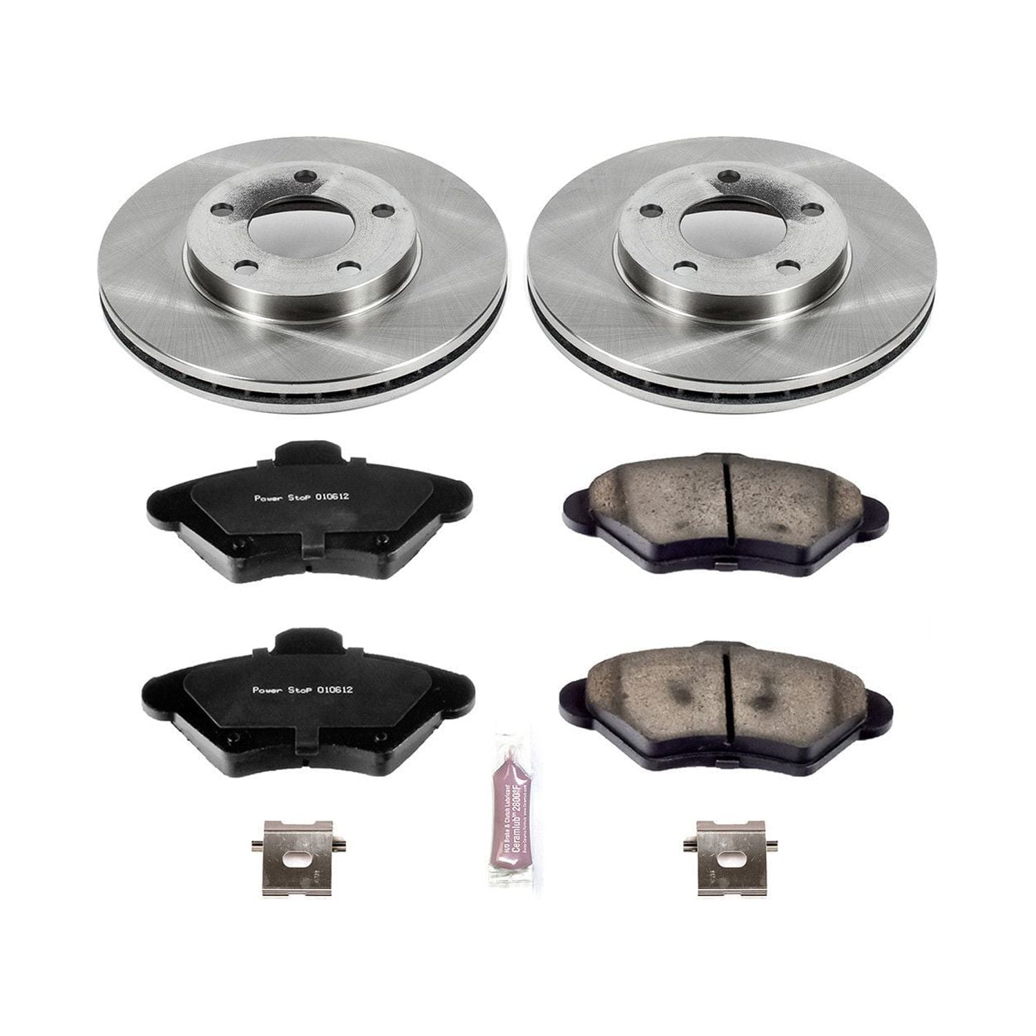 Power Stop Front Stock Replacement Brake Pad and Rotor Kit KOE1299