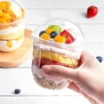 thumbnail image 4 of 100PCS 360ML Dessert Cups with Lids Disposable Pudding Cups, 4 of 5