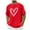 Red, variant on Maean Mens Valentine's Day Tee Heart Graphic Short Sleeve Shirts Round Neck Pullover Summer Fashion Tees