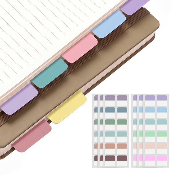 Hapric 1"Sticky Index Tabs Writable Strong Sticky Tabs for Notebooks, Multicolor, 600pcs