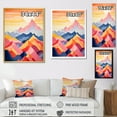 thumbnail image 4 of Designart "Realm Of Sunrise Among The Mountains I" Landscape Mountains Floater Framed Wall Art Living Room, 4 of 5