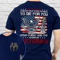 thumbnail image 4 of FLAGWIX Veteran Only Two Defining Jesus Christ and The American Veteran T-Shirt MLN4301TS - Father's Day, Christmas Gifts For Men, Husband Gifts, 4 of 6