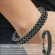 thumbnail image 4 of Pulsera de cadena de eslabones para hombre de acero inoxidable ancho largo, 4 of 5