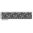 thumbnail image 2 of Floral Fabric by the Yard Upholstery, Repetitive Peony Flowers Illustration in Monochrome Style, Decorative Fabric for DIY and Home Accents, Charcoal Grey and White by Ambesonne, 2 of 4