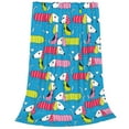 thumbnail image 2 of Pofeuu Color Dachshund Dog Print Ultra-Soft Micro Fleece Blanket,for Bed Or Sofa,All Season Throw Blankets Flannel Blanket-80"x60", 2 of 7