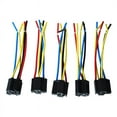 thumbnail image 2 of 25 Pcs 5 Pin Wires Cable Relay Socket Harness Connector DC 12V for Car Auto, 2 of 5