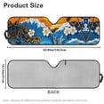 thumbnail image 7 of Yuyamidu Seaside Windshield Sun Shade for Jeep Wrangler TJ JK JKU 1997-2018, Frangipani Front Window Sunshade Sun Visor , Keep Your Car Cool, 7 of 7