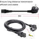 thumbnail image 3 of Cable de alimentación Cable de alimentación Cable de enchufe europeo Cable IEC de 3 pines para PC, monitor, impresora, PS3 / PS4 Pro, escáner, TV Xemadio 2035453-3, 3 of 8