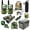 Green, variant on Cerem Outdoor Adventure Kit with Walkie-Talkies, LED Flashlight, Camouflage Camping Gear, 10-in-1 Bundle