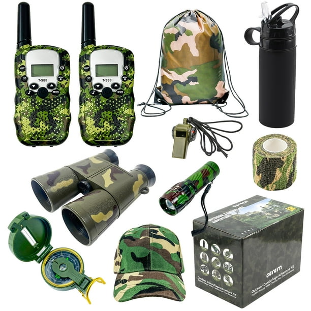 CEREM Outdoor Adventure Kit for Kids – Premium Camouflage Camping Gear ...