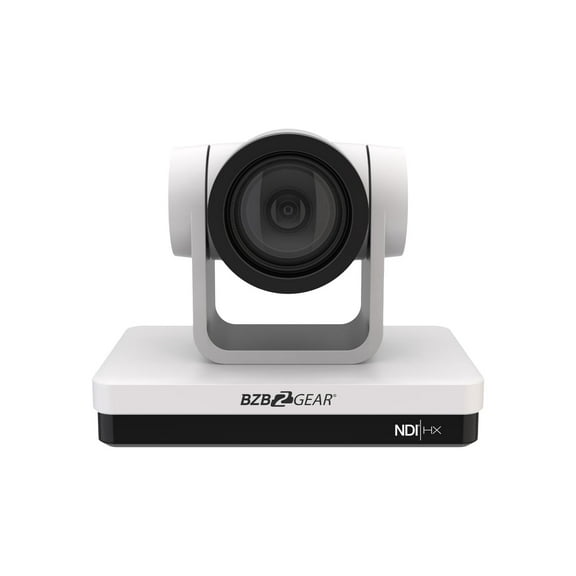 BZBGEAR Universal 1080P FHD PTZ 12X NDI/HDMI/SDI/USB 3.0/RS-232/485 Live Streaming Camera (White)