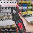 thumbnail image 4 of BSIDE ACM91 Digital Clamp Multimeter - High Precision AC/DC Current Tester for Electrical Maintenance and Home Use (Black, English Packaging) - Battery Not Included, 4 of 7