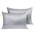 thumbnail image 2 of Kearding 2 uds funda de almohada poliéster satén funda de almohada ropa de cama funda de almohada para dormir Juegos de cama gris 51*76cm Kearding HA003643-11, 2 of 6