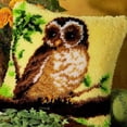 thumbnail image 3 of Kits de gancho de pestillo de estilo navideño, funda de almohada de nudo Smyrna, paquete de kit de gancho de pestillo de bricolaje para bordado de costura, cojín, 3 of 4