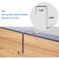thumbnail image 4 of MISSLO 12 Mesh Pockets Over The Door Shoe Organizer Hanging Narrow Closet Door Shoe Rack for Pantry Storage Holder, 2 Packs, White, 4 of 8