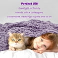 thumbnail image 4 of Flannel Twin Blanket Throw for Bed 60"x80" Purple Lavender Soft Fleece Blankets Twin Size Lavender Warm Bed Throw Blankets for Couch, 4 of 6
