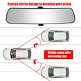 thumbnail image 4 of Universal Interior Car Rear View Mirror Wide Long Adjustable Adhesive Kit 10 Inch, 4 of 7