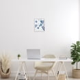 thumbnail image 2 of Stupell Industries Cool Toned Leaf Patterns Floral Painting White Framed Art Print Wall Art, 11 x 14, 2 of 8
