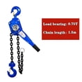 thumbnail image 2 of Hand Hoist 0.75 1 Ton Small Portable Manual Hanging Hoist Hand Tensioner Tightener ,Excellent Towing Capacity, 2 of 4