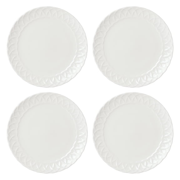 Lenox Wicker Creek Casual White Wicker Creek Round 9.25" Bone China Accent Plates (4 Count)