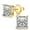 D-Square Gold, variant on 18k White Gold Plated 925 Sterling Silver Sparkly Cubic Zirconia Stud Earrings Sets 4mm-8mm Circle Diamond Earrings Gold Square Stud Earrings Hypoallergenic
