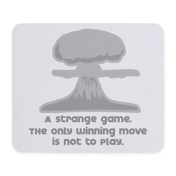 CafePress - Winning Move [Wargames] Mousepad - Non-slip Rubber Mousepad, Gaming Mouse Pad