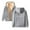 A-Grey189, variant on Womens Hoodies Ladies Zipper Smile Letter Print Fuzzy Lined Hoodie Outwear Cold Weather Soft Jacket With Pockets